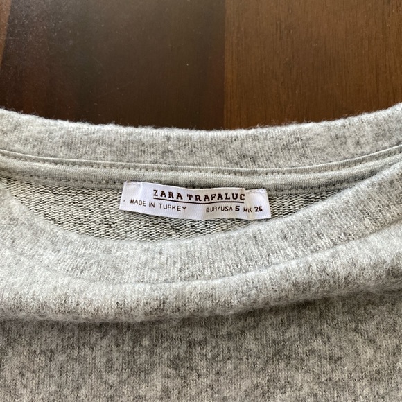 ZARA Oversized Relaxed Shirt in Light Grey - Picture 3 of 3